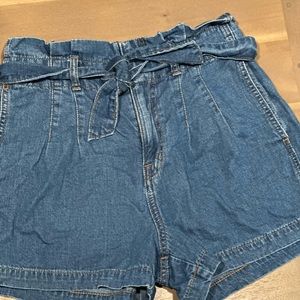 MADEWELL Denim Paper Bag Shorts 28